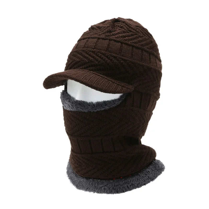 Warm and Versatile Winter Balaclava Hat with Visor