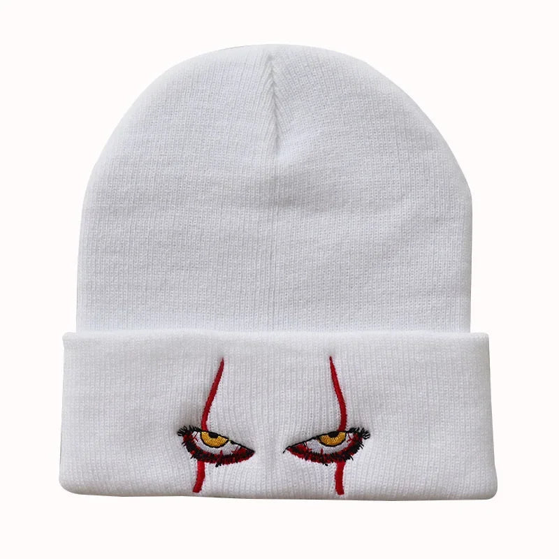 Horror Eye Embroidered Beanie