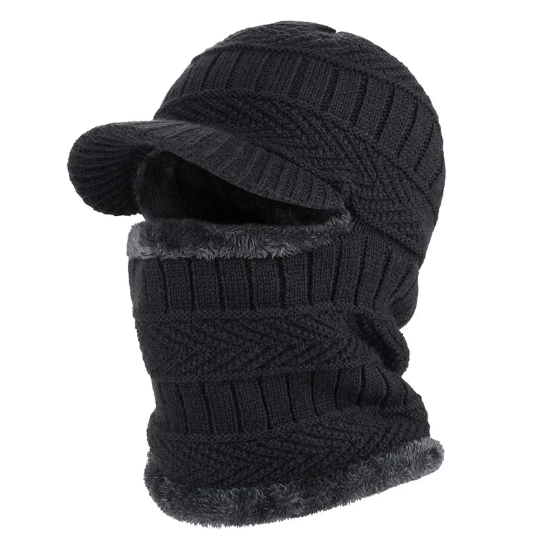 Warm and Versatile Winter Balaclava Hat with Visor