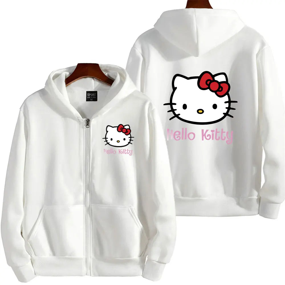 Hello Kitty Pink Zip-Up Hoodie