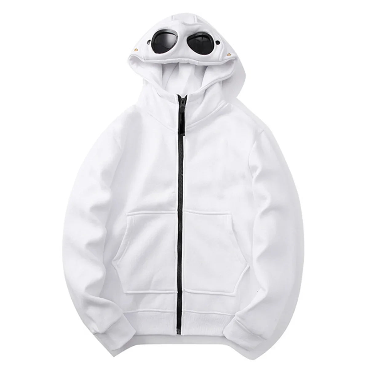 Y2K Fashion Glasses Zipper Hoodie