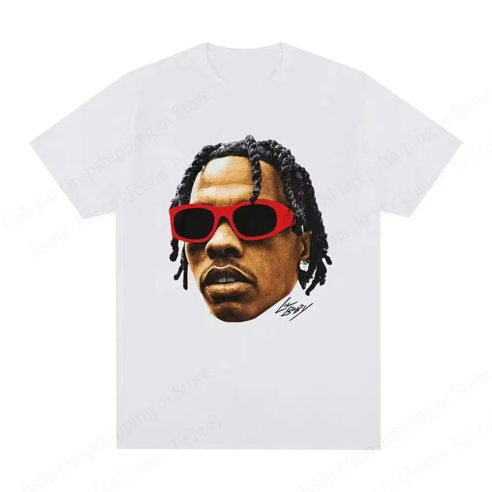 Hip Hop Rapper Lil Baby T Shirt Men Fashion Oversized