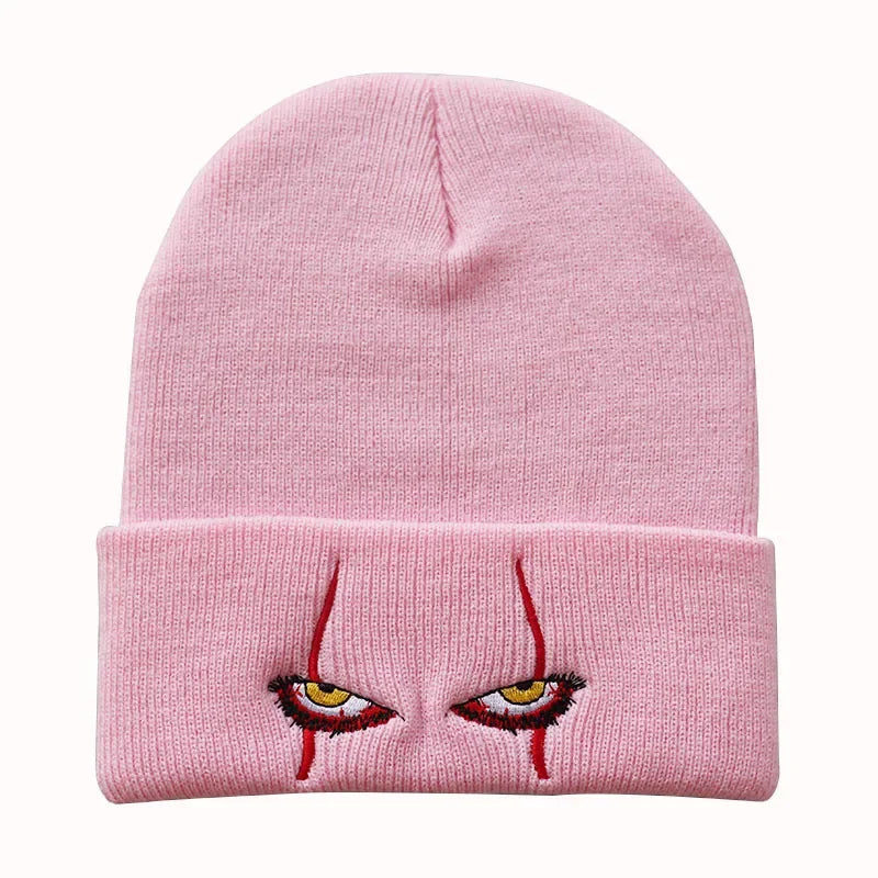 Horror Eye Embroidered Beanie