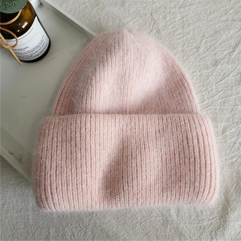 Soft and Stylish Pastel Knit Beanie Hats