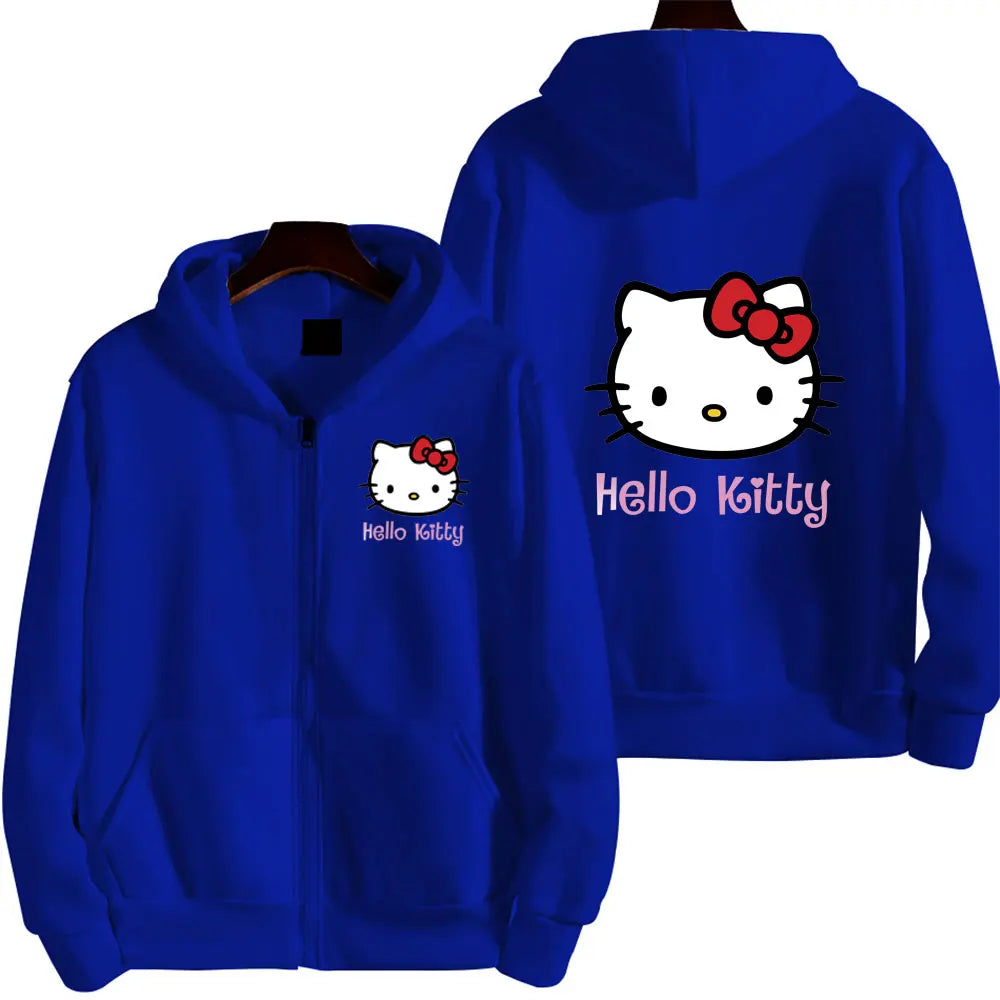 Hello Kitty Pink Zip-Up Hoodie