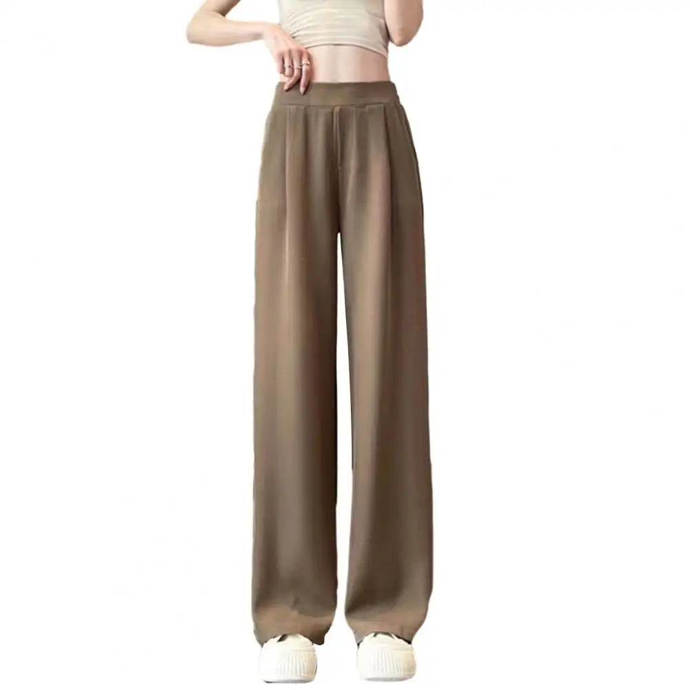 High-Waisted Wide-Leg Trousers