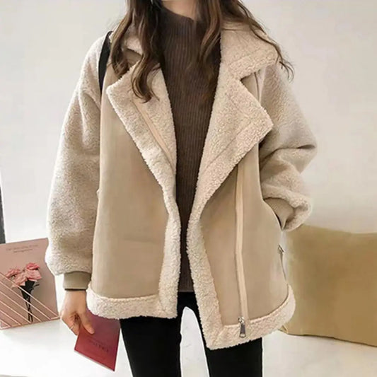 Vintage Shearling-Lined Aviator Jacket