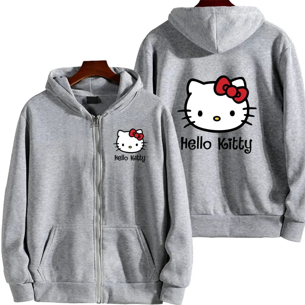 Hello Kitty Pink Zip-Up Hoodie