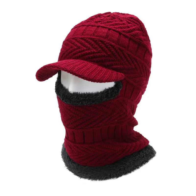 Warm and Versatile Winter Balaclava Hat with Visor