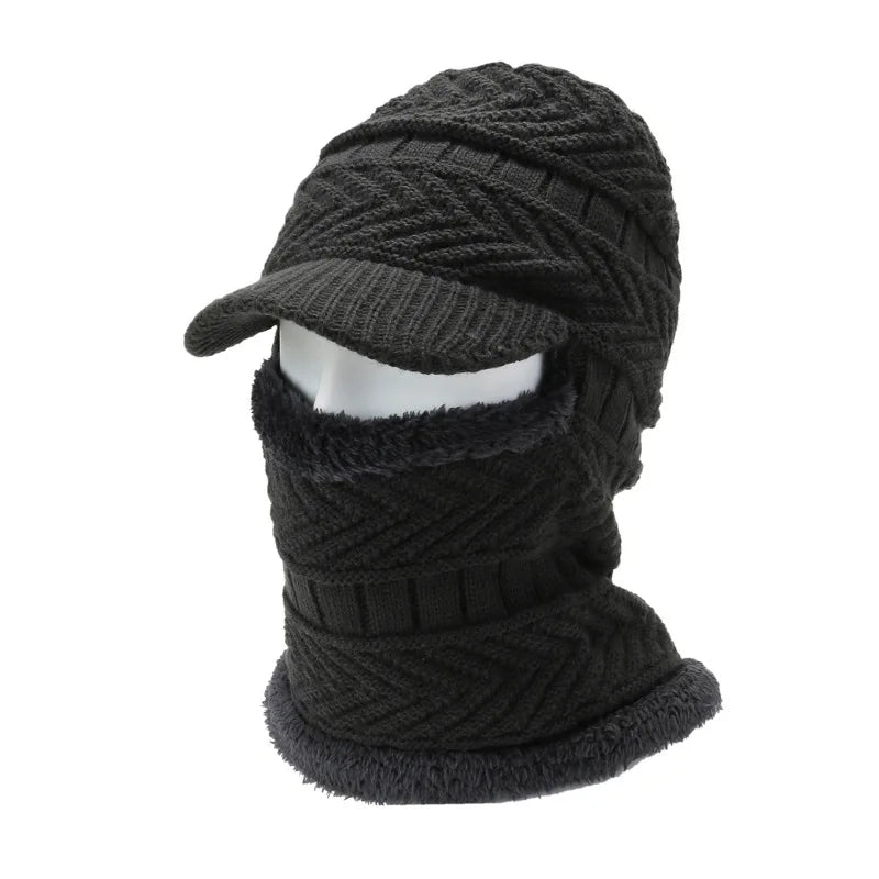 Warm and Versatile Winter Balaclava Hat with Visor