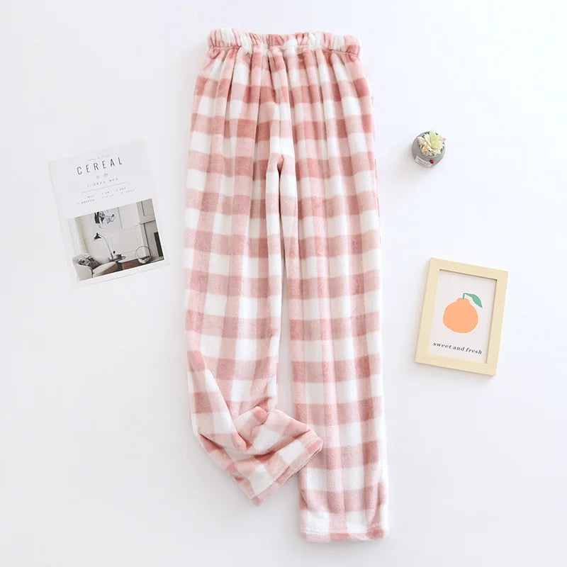 Ultra-Soft Plaid Fleece Pajama Pants