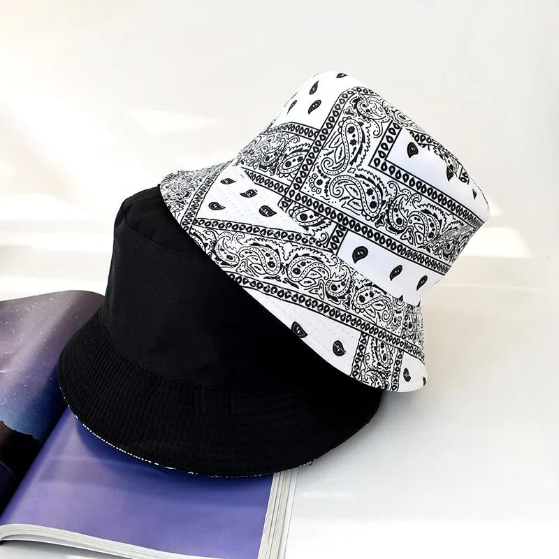 Reversible Bandana Print Bucket Hat