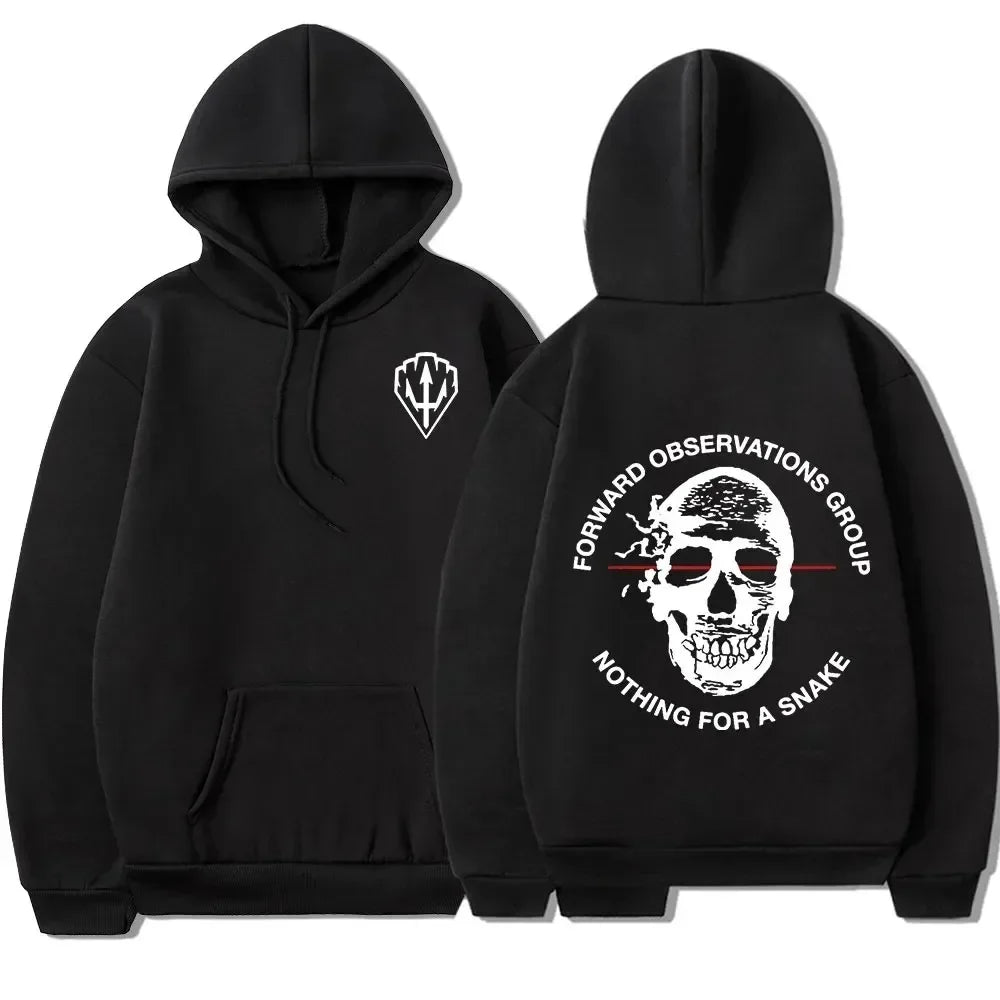 Skeleton $ Graffiti Printed Hoodie