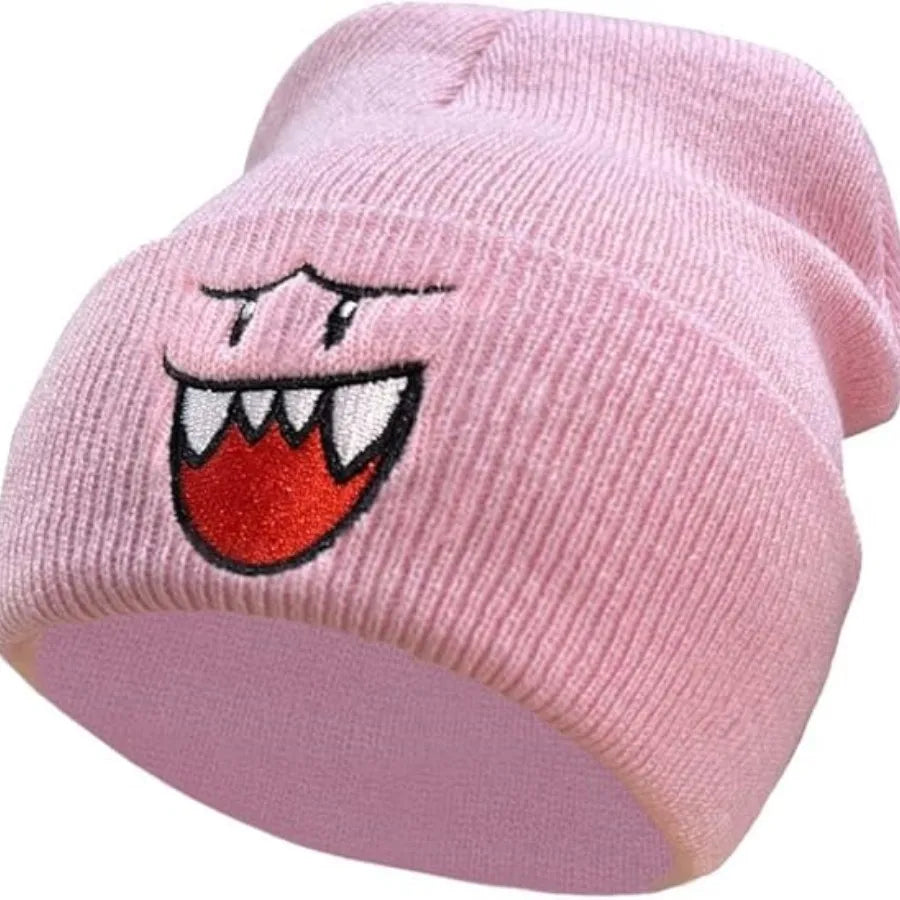 Ghost Face Embroidered Beanie