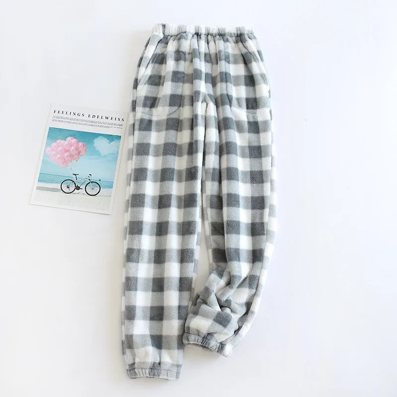 Ultra-Soft Plaid Fleece Pajama Pants