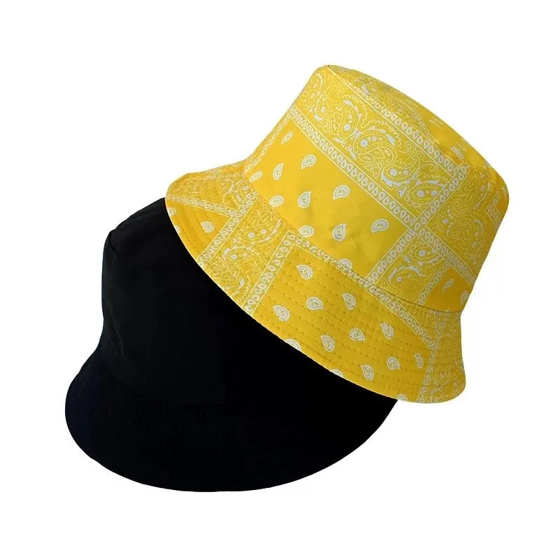 Reversible Bandana Print Bucket Hat