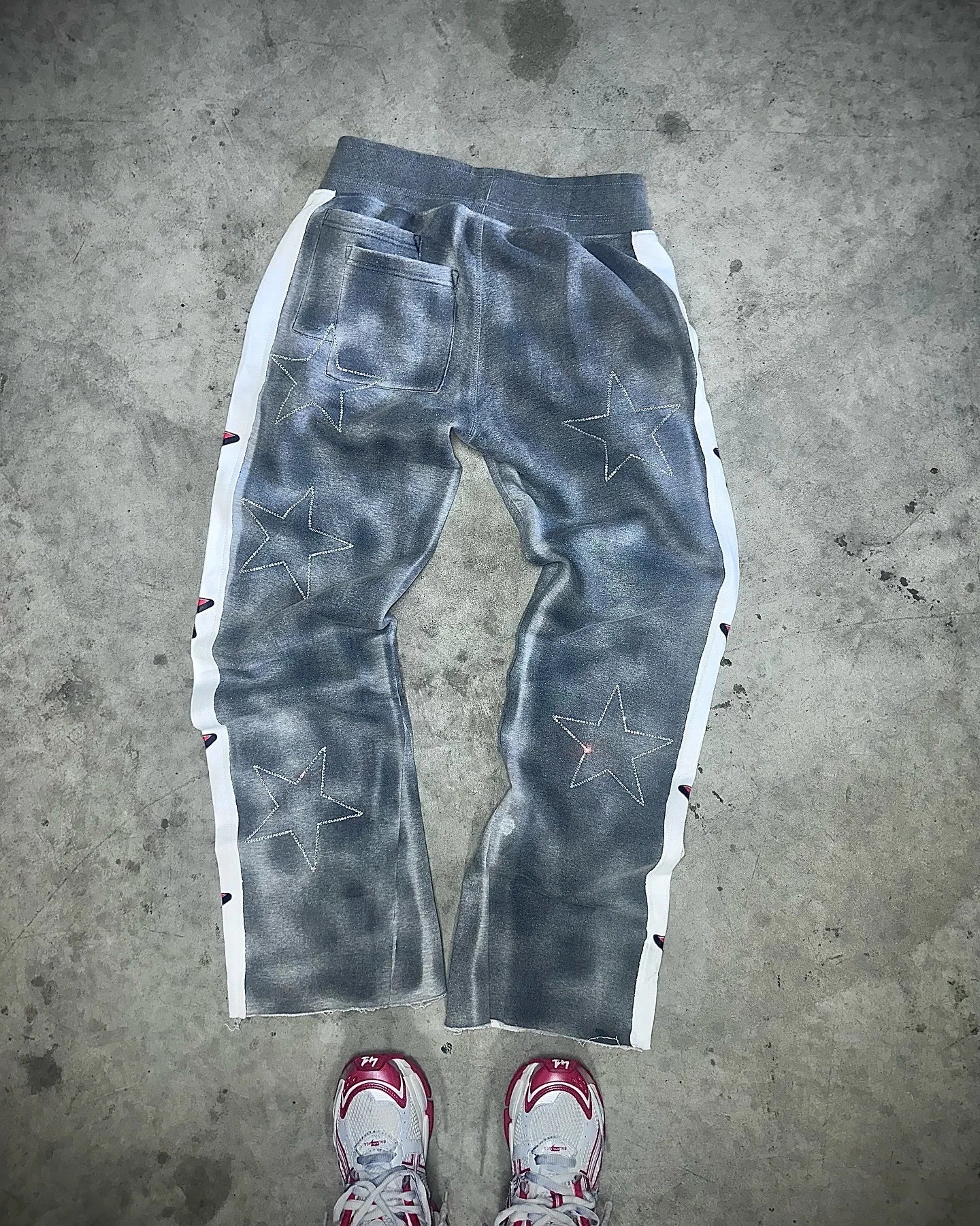 Y2K baggy Pants Men Harajuku Star Pattern High Quality Retro Casual Pants Streetwear