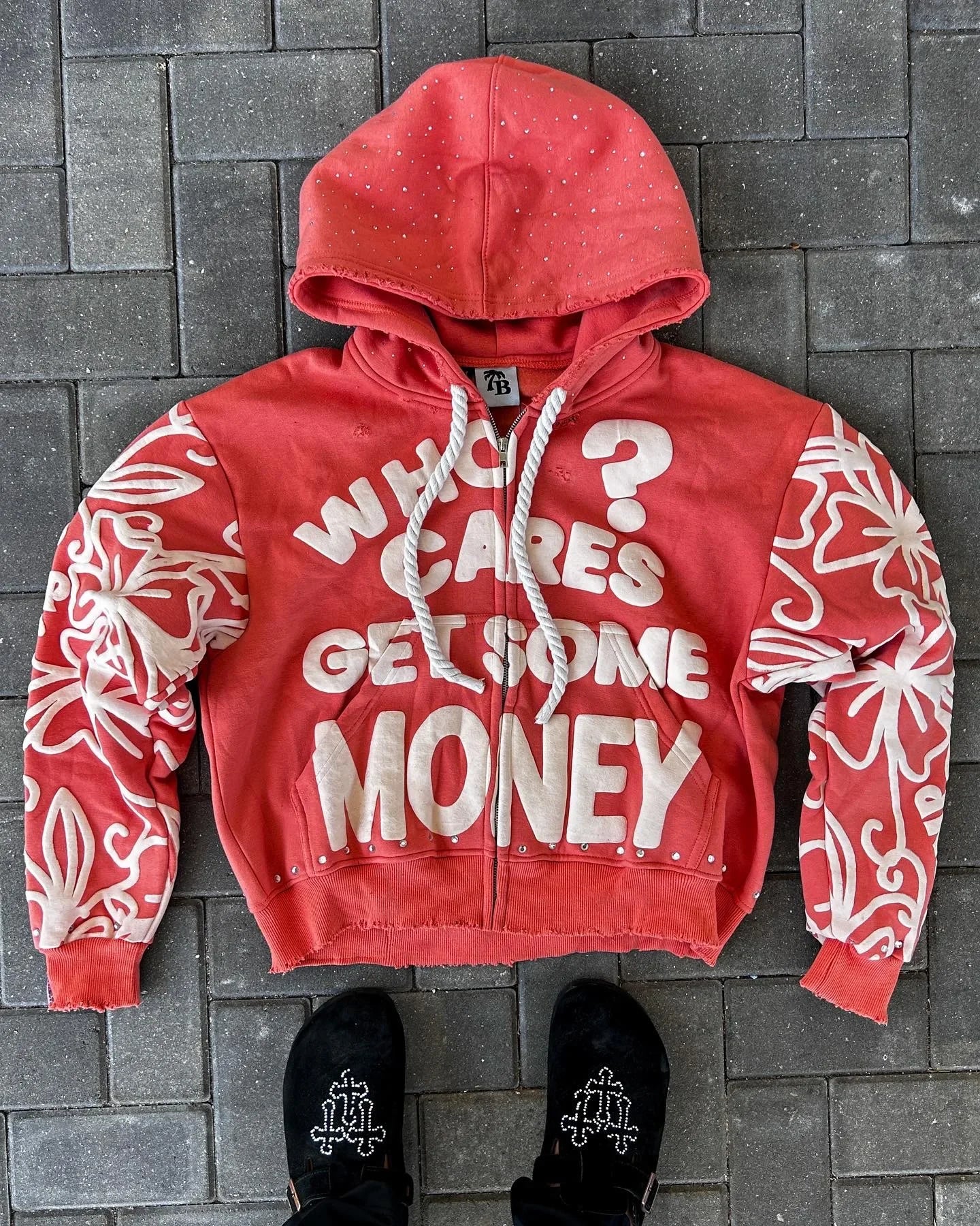 Y2K Zip Hoodie American Hip Hop