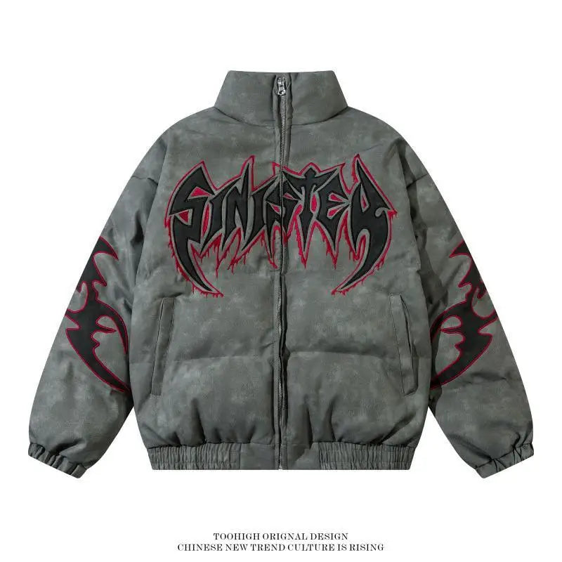 Sinister Gothic Puffer Jacket