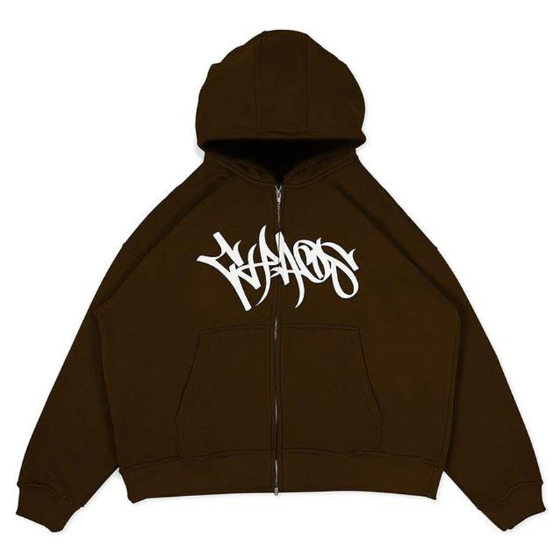 Y2K Harajuku Men's Cardigan Hoodie