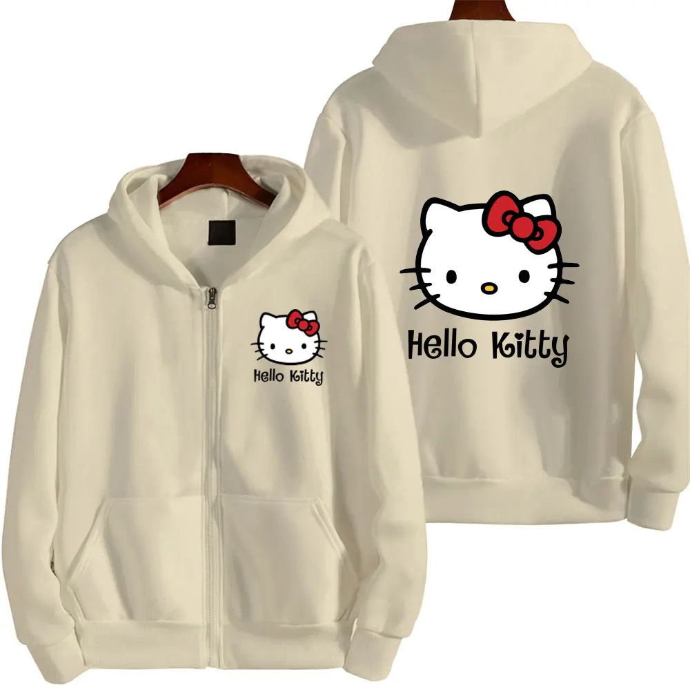 Hello Kitty Pink Zip-Up Hoodie