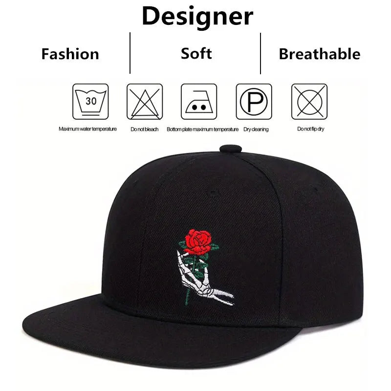 Stylish Embroidered Snapback Hat