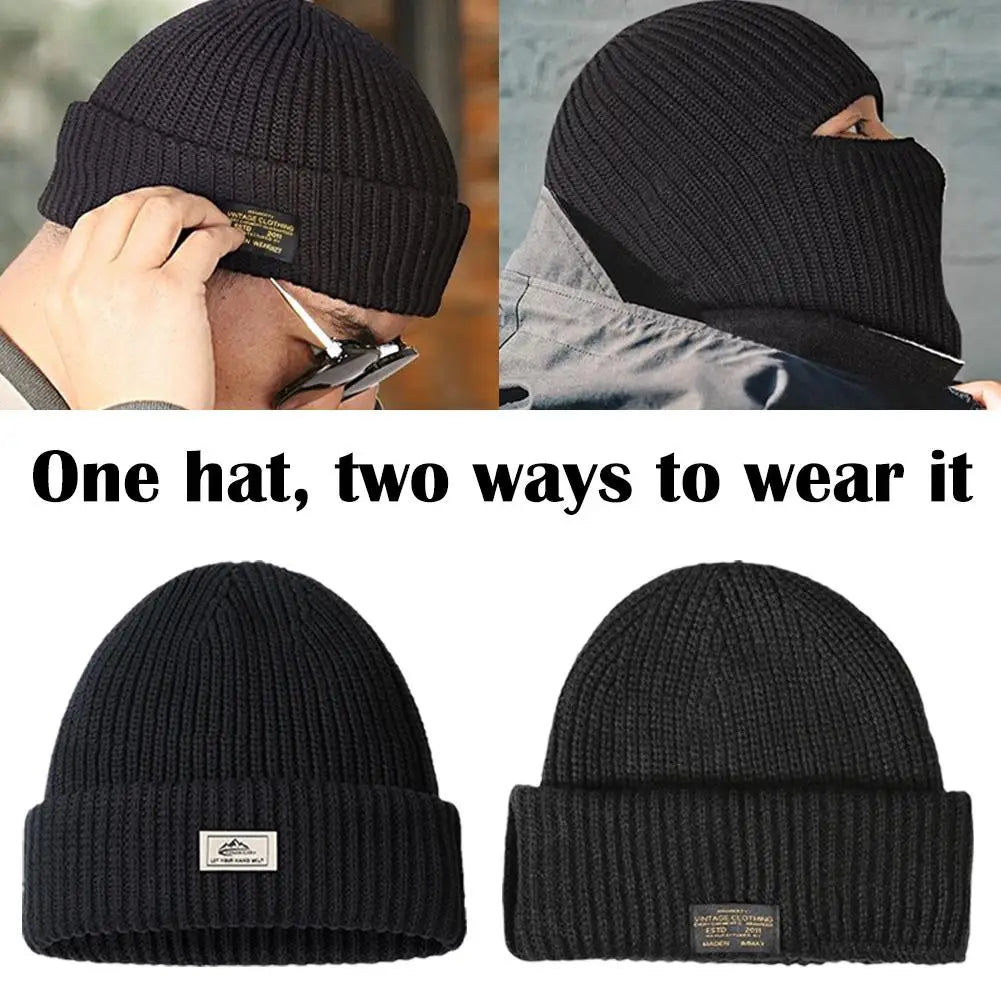 2-in-1 Versatile Knit Beanie