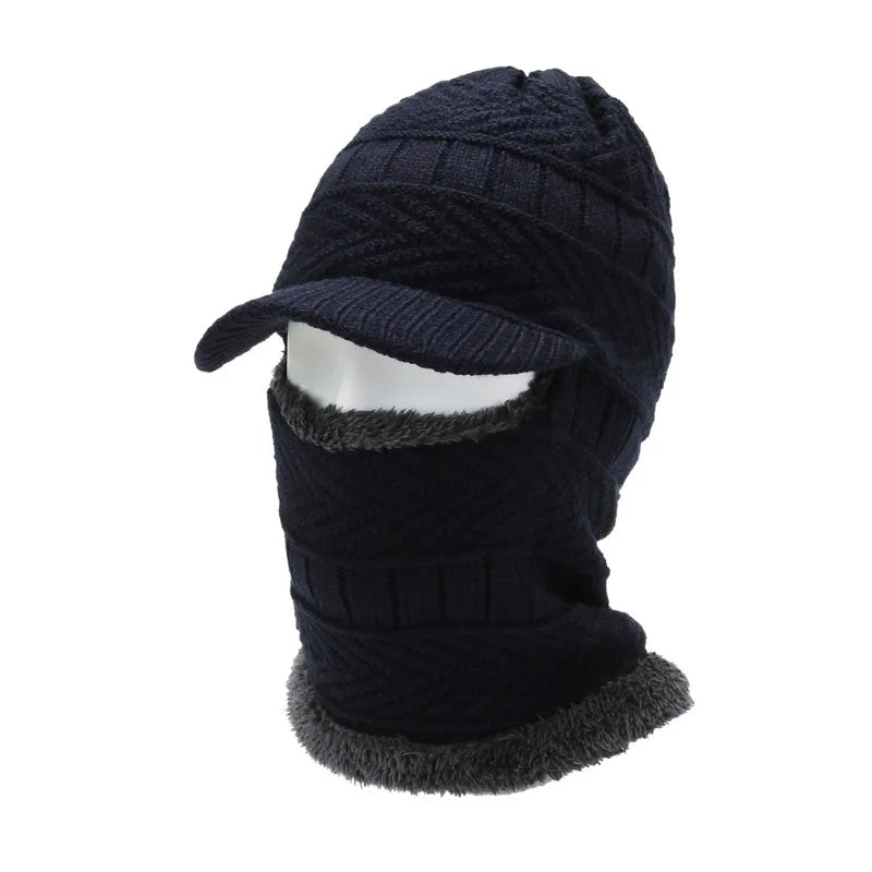 Warm and Versatile Winter Balaclava Hat with Visor