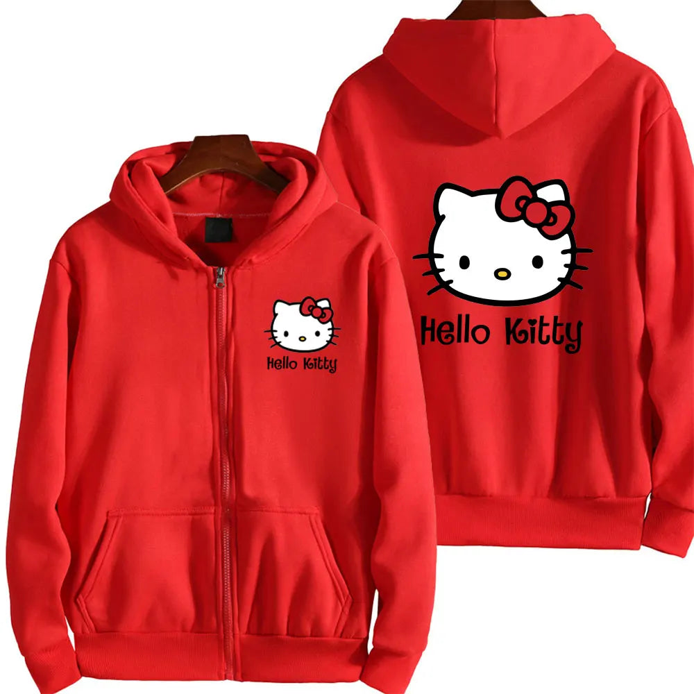 Hello Kitty Pink Zip-Up Hoodie