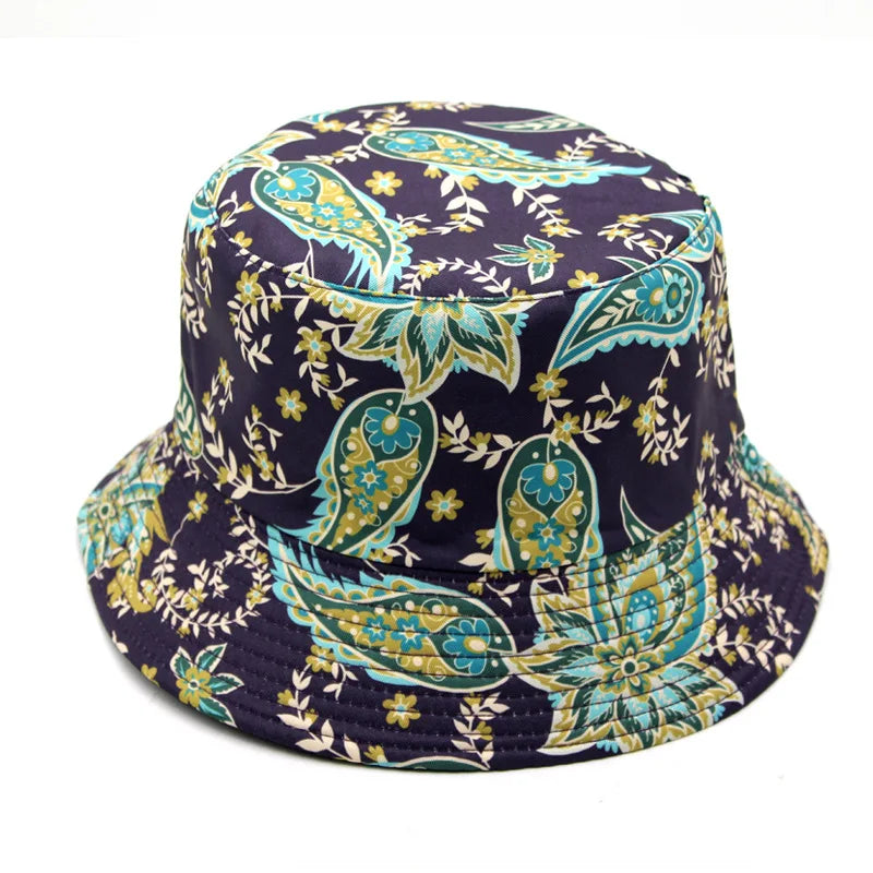 Reversible Bandana Print Bucket Hat