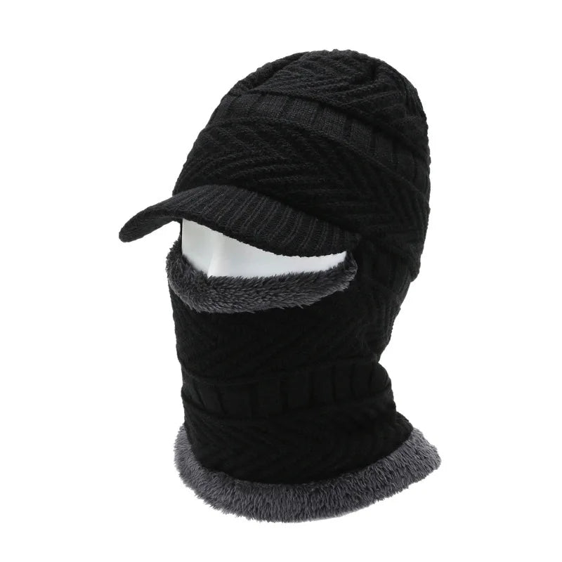 Warm and Versatile Winter Balaclava Hat with Visor