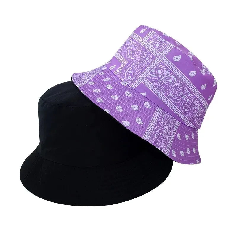 Reversible Bandana Print Bucket Hat