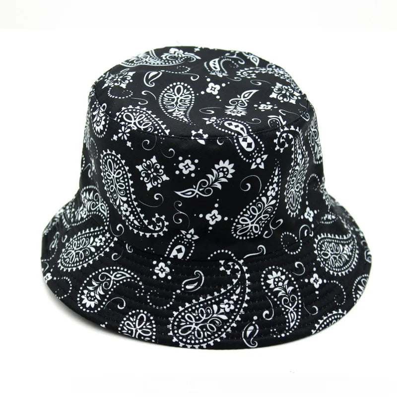 Reversible Bandana Print Bucket Hat