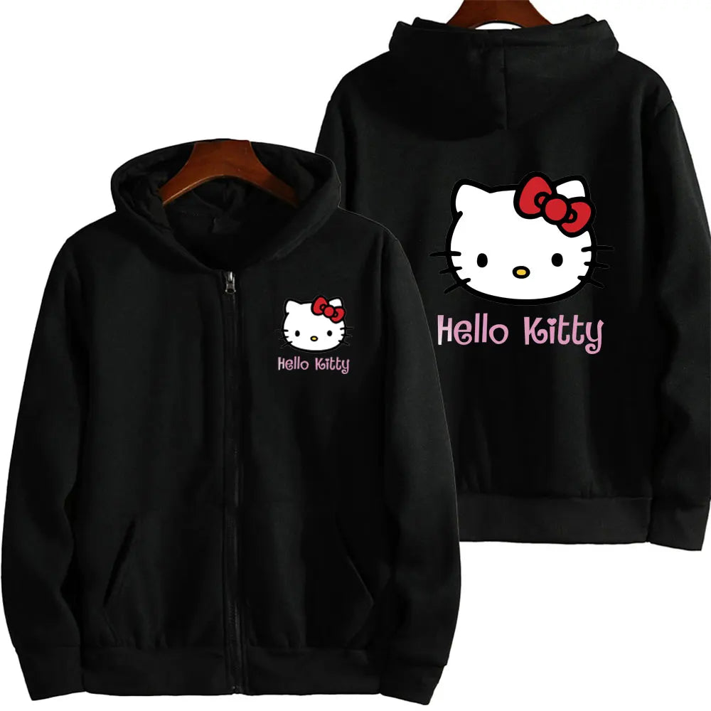 Hello Kitty Pink Zip-Up Hoodie