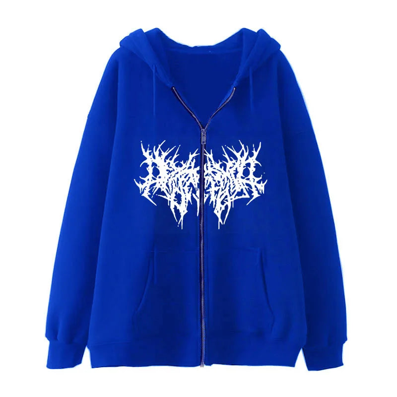 Edgy tenjinge Graphic Hoodie