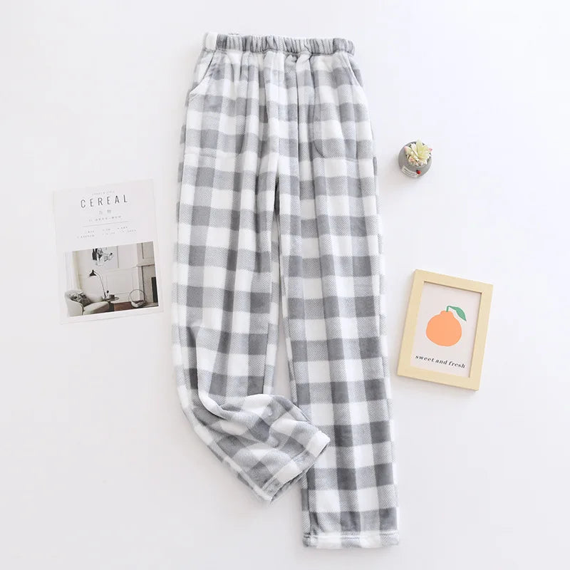 Ultra-Soft Plaid Fleece Pajama Pants