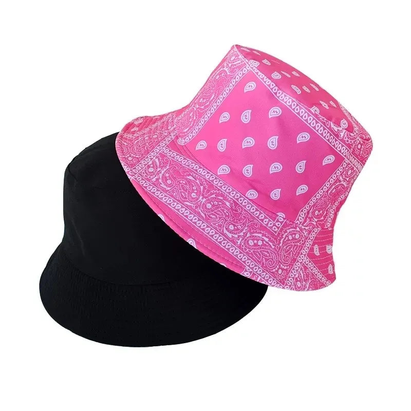 Reversible Bandana Print Bucket Hat