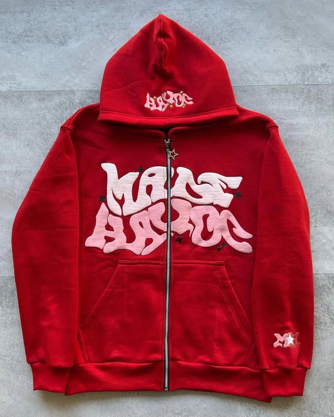 Street FUXIONGFU Art Zip-Up Hoodie