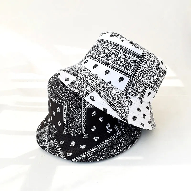 Reversible Bandana Print Bucket Hat