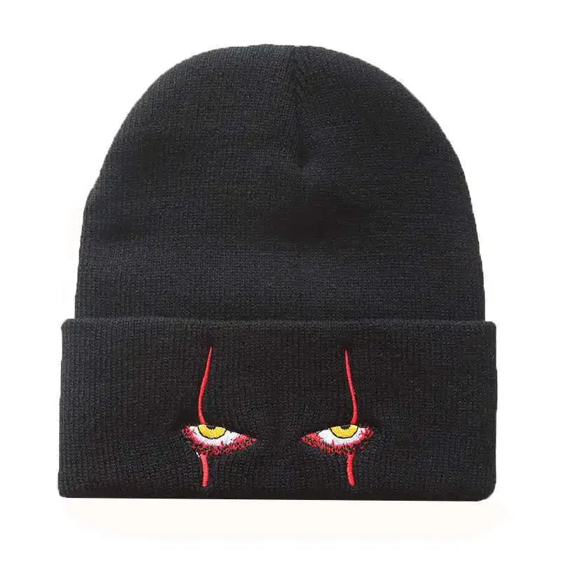 Horror Eye Embroidered Beanie