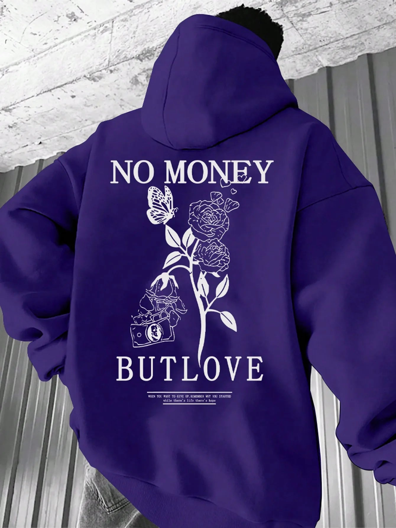 "No Money, But Love" Hoodie – Streetwear