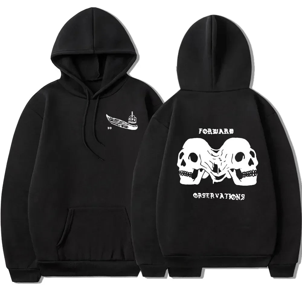 Skeleton $ Graffiti Printed Hoodie