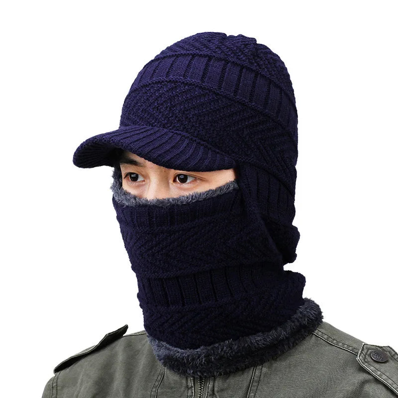 Warm and Versatile Winter Balaclava Hat with Visor