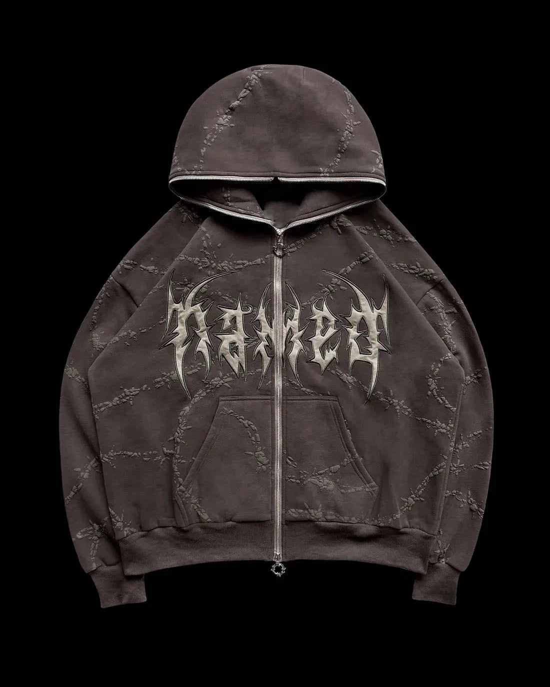 REMORSE ZIP HOODIE CRUSHED BONE