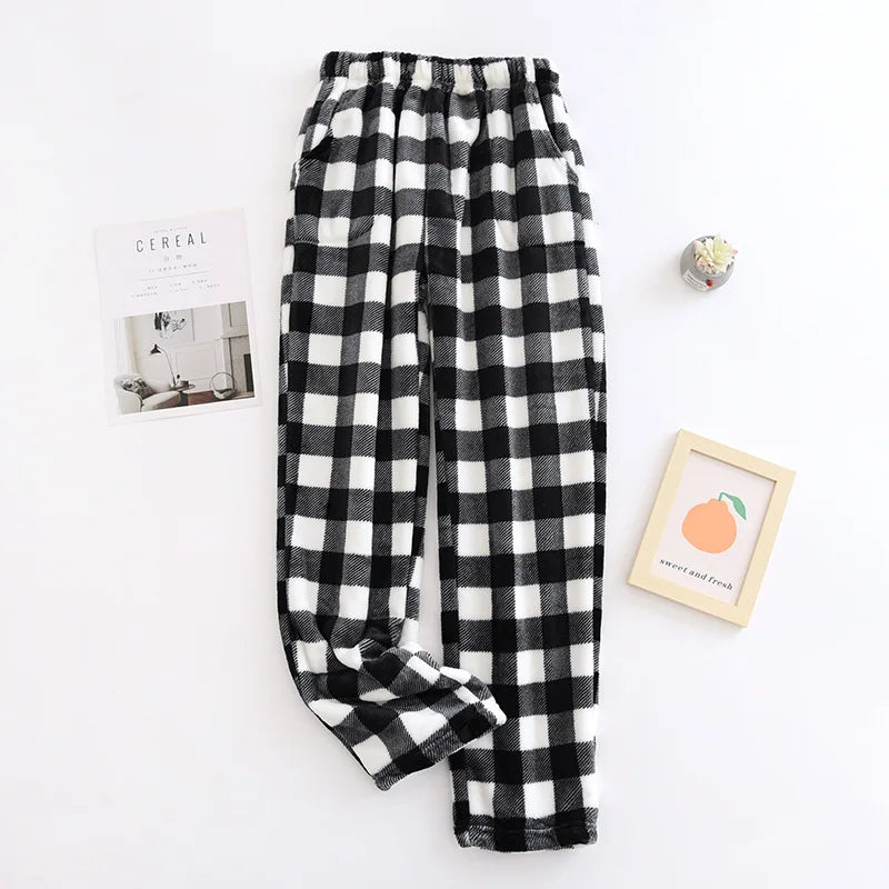 Ultra-Soft Plaid Fleece Pajama Pants