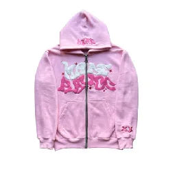 Street FUXIONGFU Art Zip-Up Hoodie