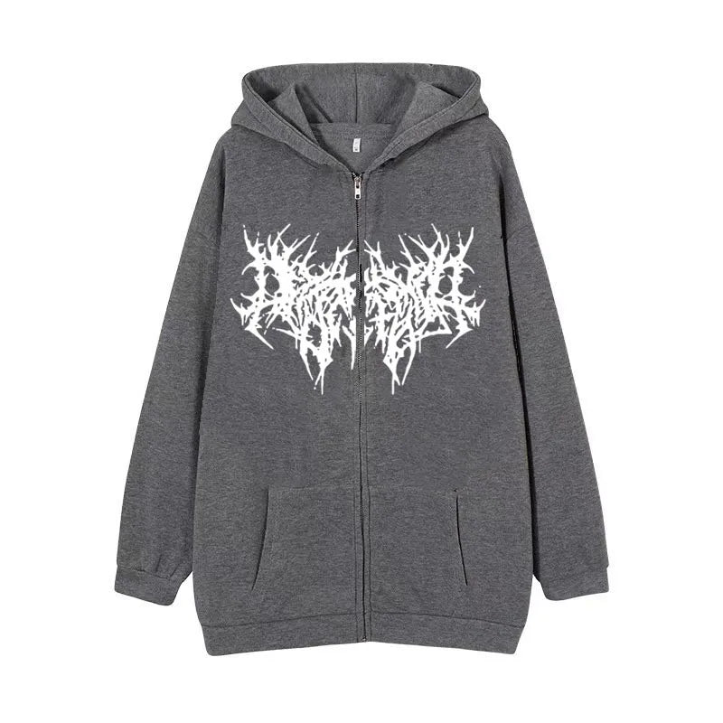 Edgy tenjinge Graphic Hoodie