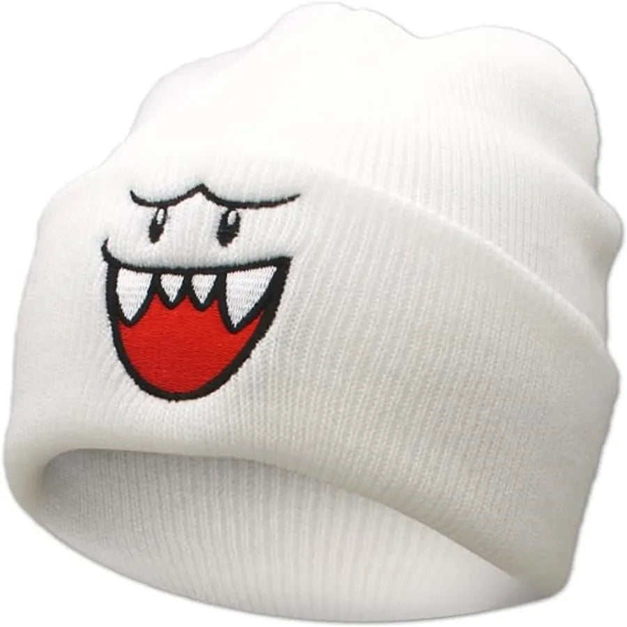 Ghost Face Embroidered Beanie