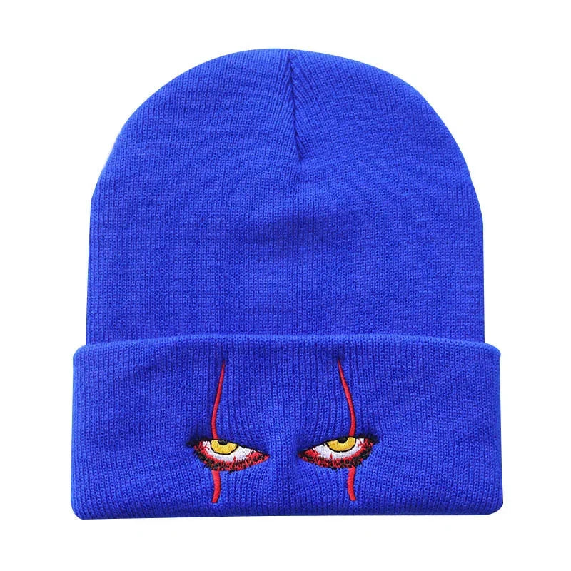 Horror Eye Embroidered Beanie